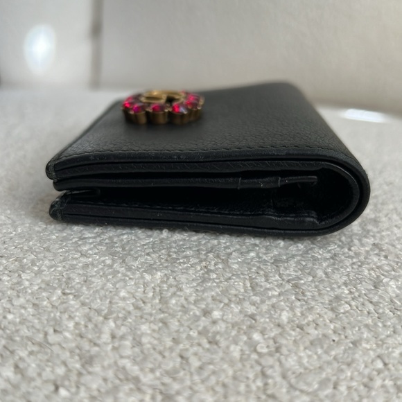 ⭐️RARE⭐️GUCCI GG Marmont Rhinestone Compact Wallet 49978 ✨LIMITED EDITION ✨ - Picture 5 of 16